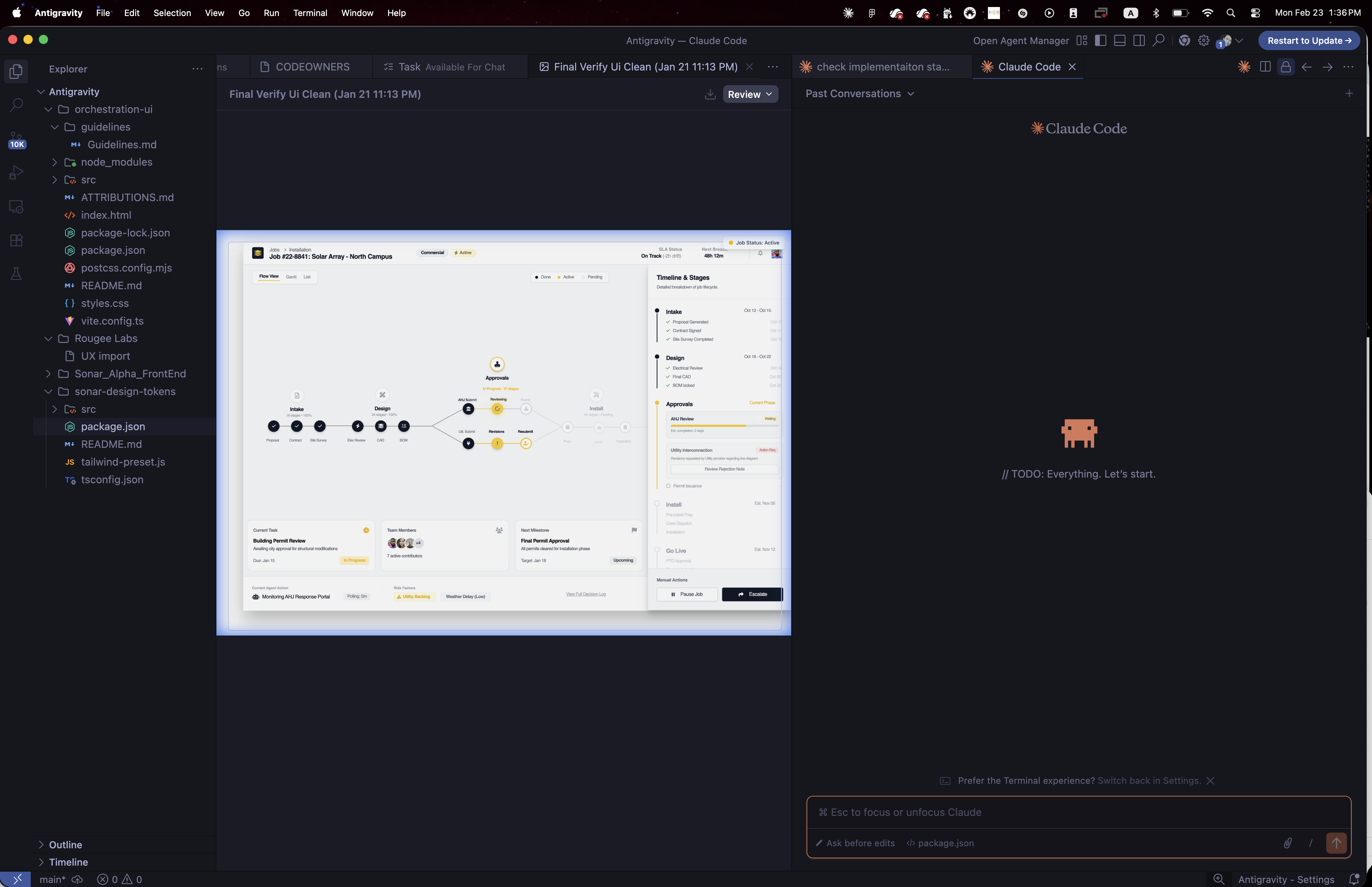 AI design-to-code workflow &mdash; Antigravity IDE